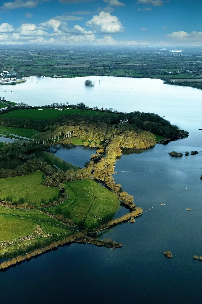 The Isle Marie estate surrounded by water