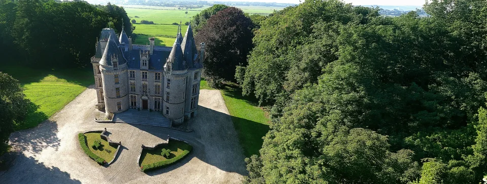 The château from above