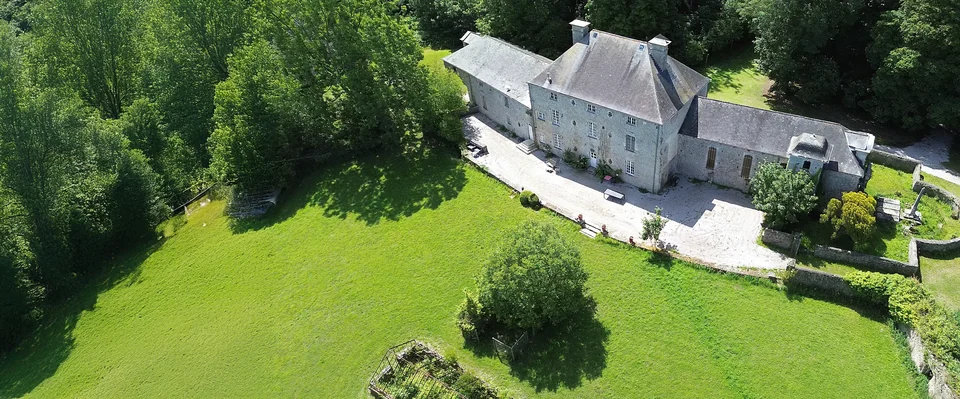 The manor from above